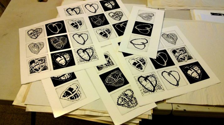 workshop 18 prints- from the small engraving plates 