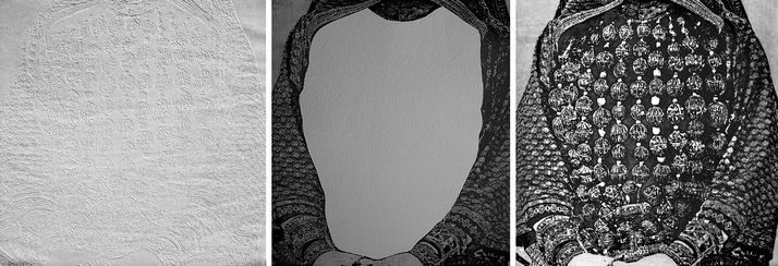 mashaker 24 triptych,etching & embossed, 2010, 50*50 cm each one