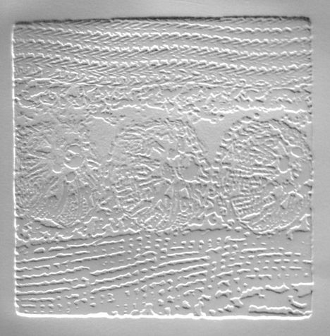 mashaker 7 etching, embossed, 2009, 15*15 cm