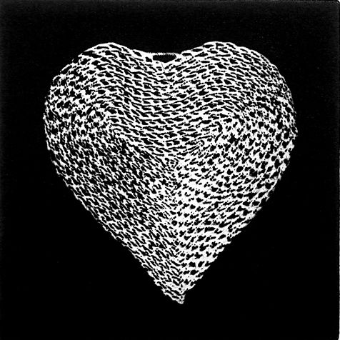 heart 2 photo etching,  2013, 15*15 cm