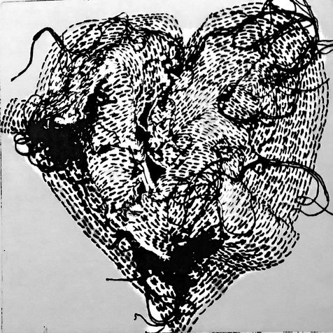 heart 9 photo etching, 2014, 30*30 cm